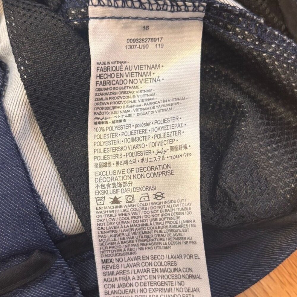 Hurley Nike Men's Dri-Fit Chino Shorts Size 16 Golf Stretch Outdoors Blue Active - Picture 6 of 6